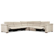 Hooker Furniture Savion Deux 5 Seat Sectional with Four Power Recliners and Six Power Headrests