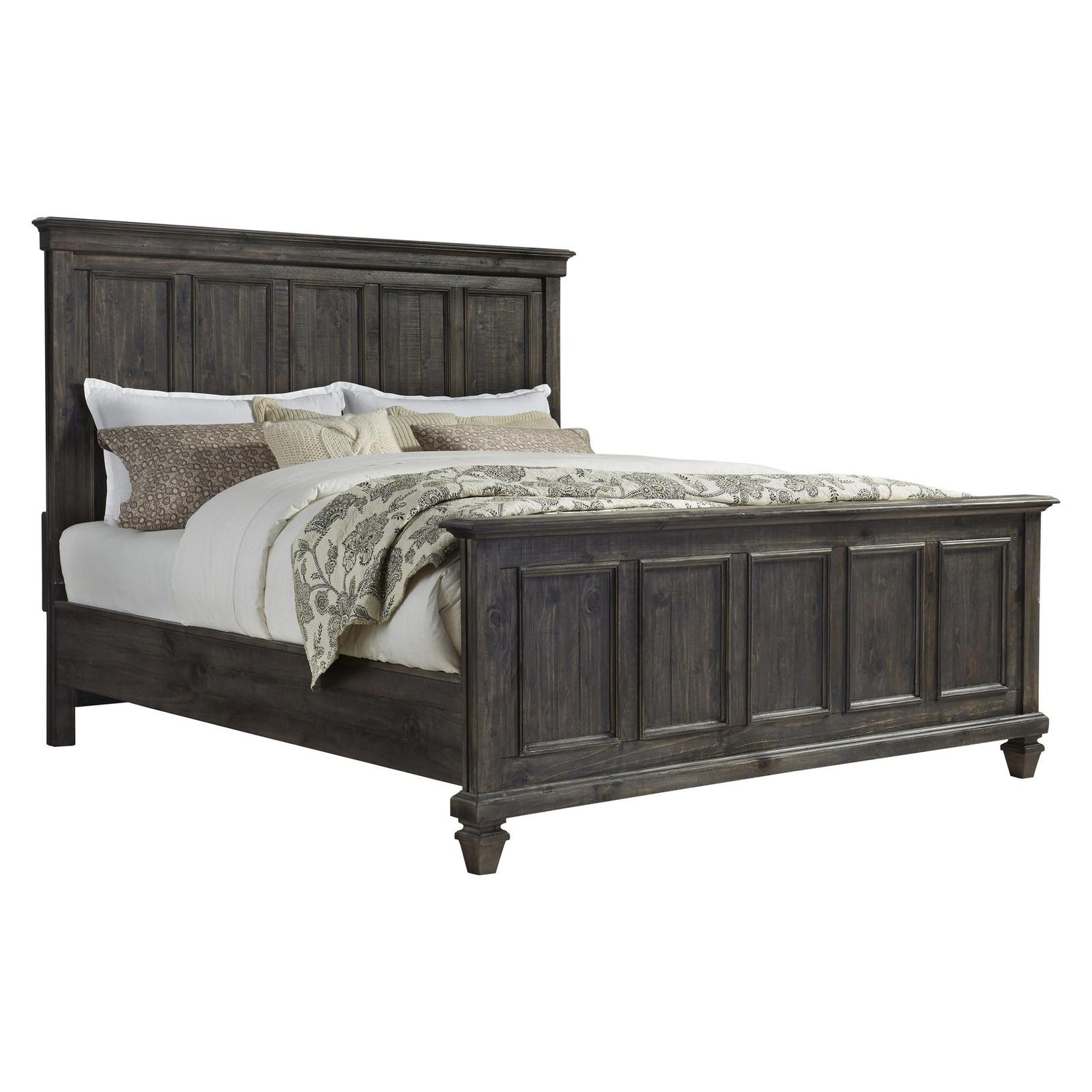 Magnussen Home Calistoga Weathered Charcoal Panel Bed