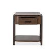 Magnussen Home Hallie Milk Chocolate & Dark Chocolate Rectangular End Table