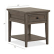 Magnussen Home Paxton Place Dovetail Grey Rectangular End Table