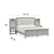 Magnussen Home Glenbrook Pebble Upholstered Wall Bed