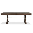 Magnussen Home Jubilee Brown Extendable Trestle Dining Table