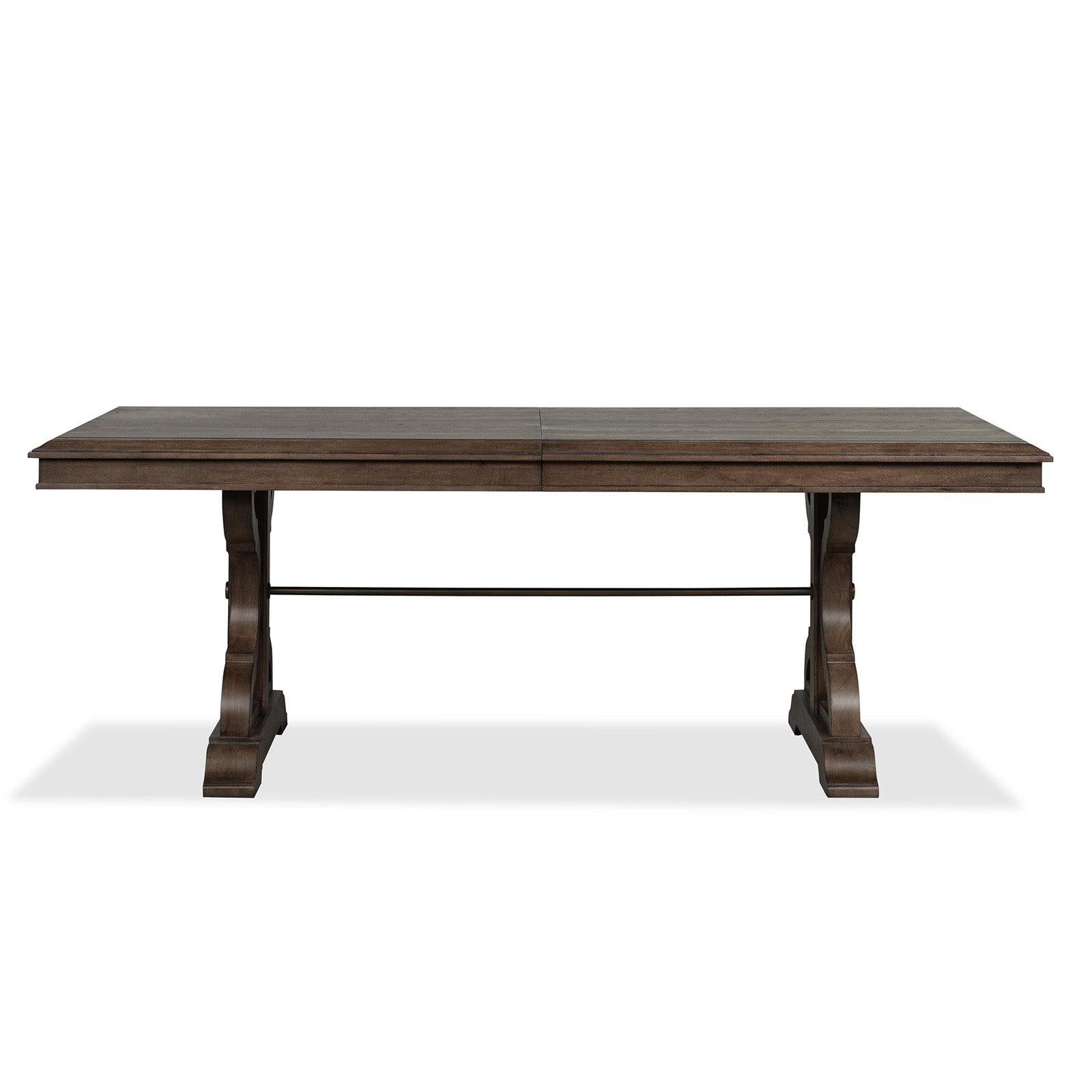 Magnussen Home Jubilee Brown Extendable Trestle Dining Table
