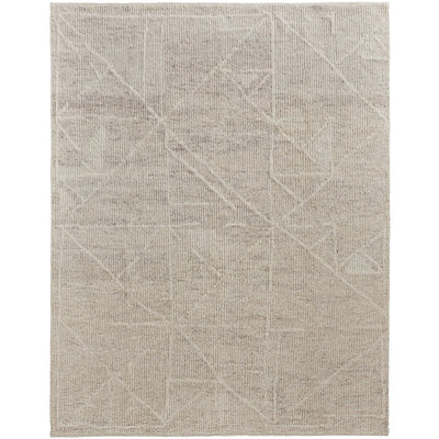Feizy Alford 6921F Modern Solid in Ivory/Tan