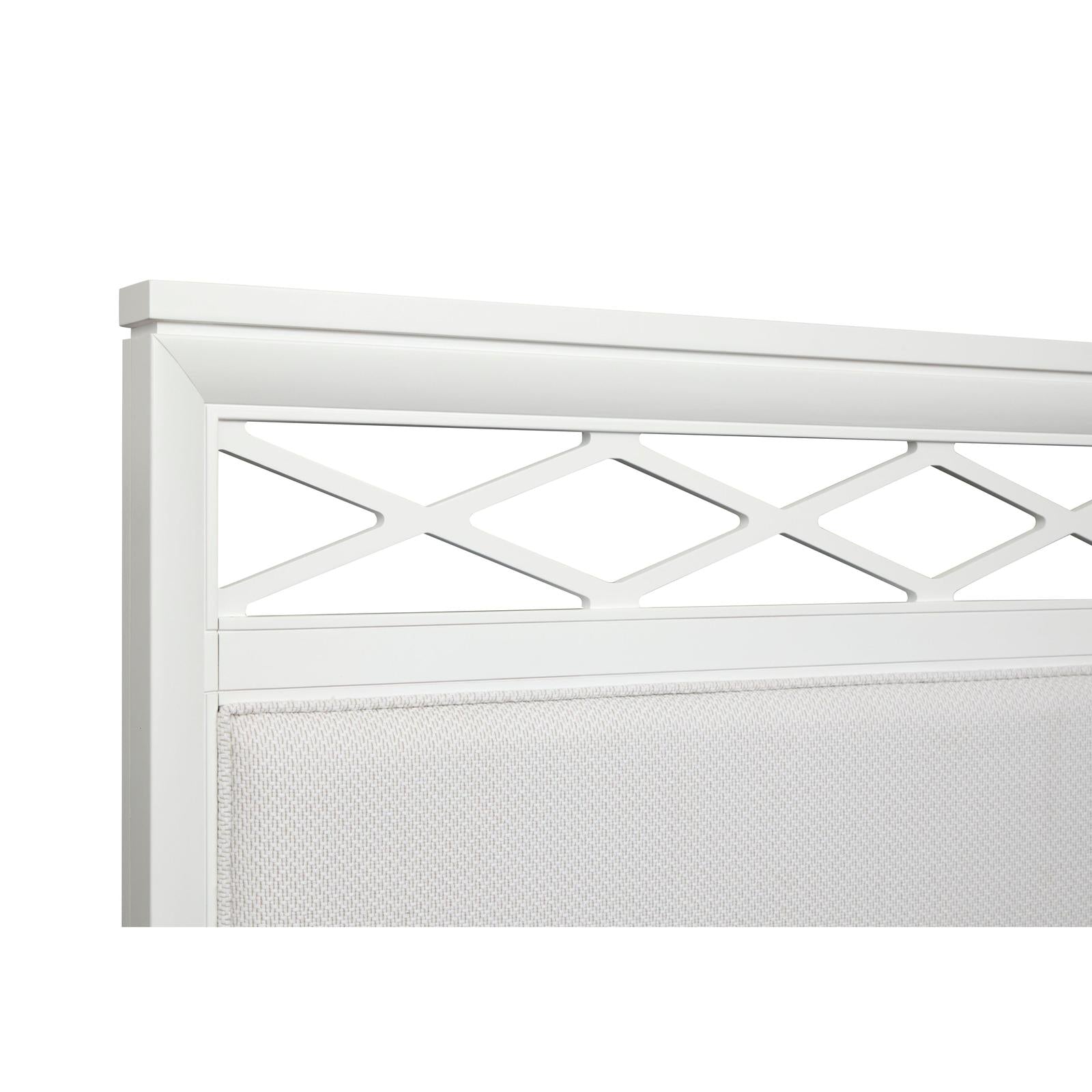 Magnussen Home Springhouse Whisper White Upholstered Panel Bed