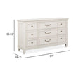 Magnussen Home Willowbrook Egg Shell White Drawer Dresser