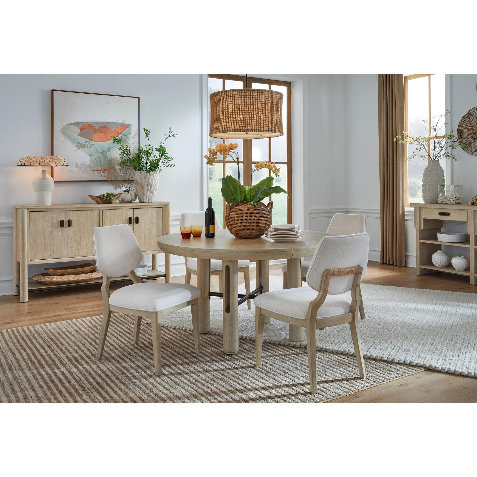 Salt Life Home Sunset Cove Sanibel Brown Extendable Round Dining Table
