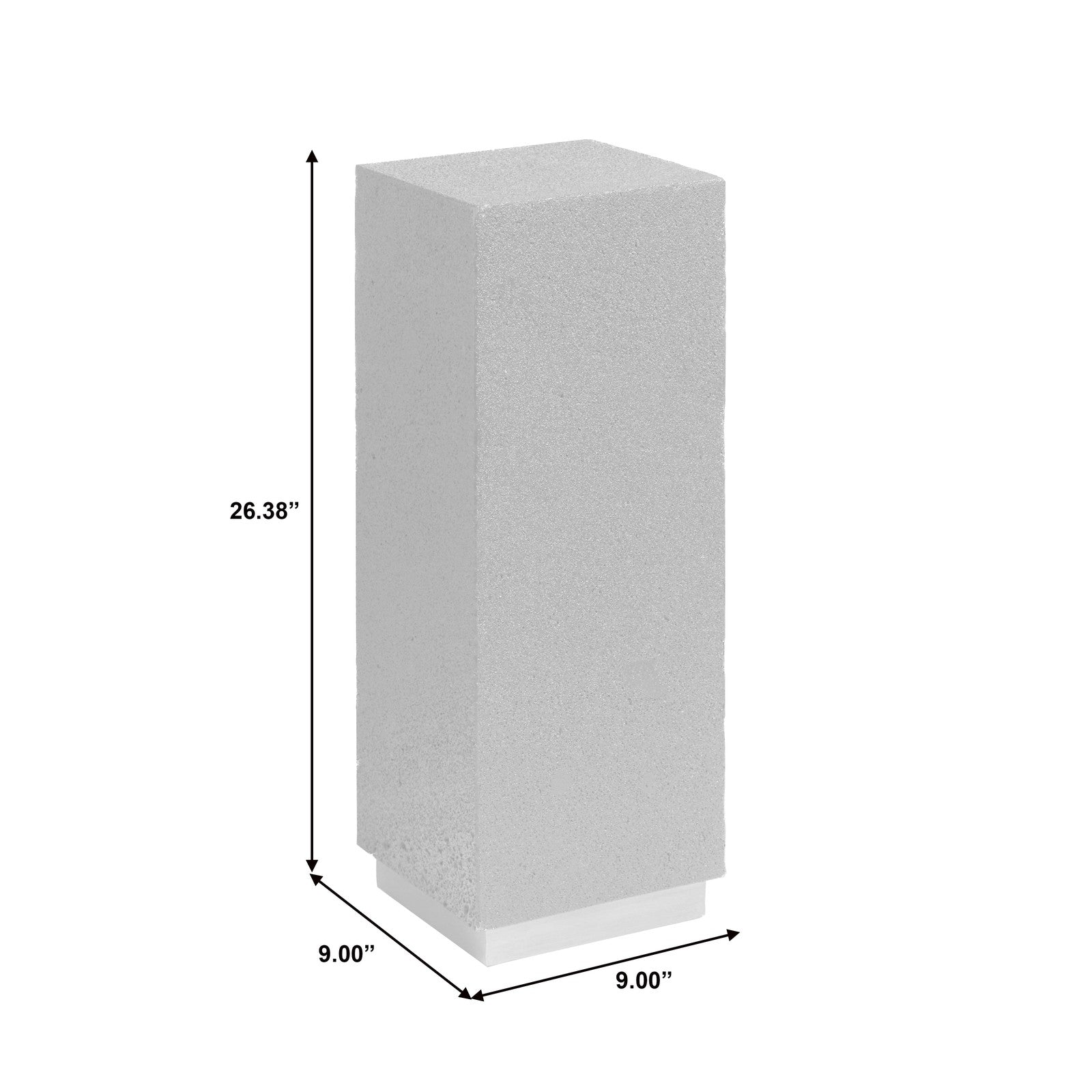 Pulaski Furniture Small Lava Stone Metal Base Pedestal