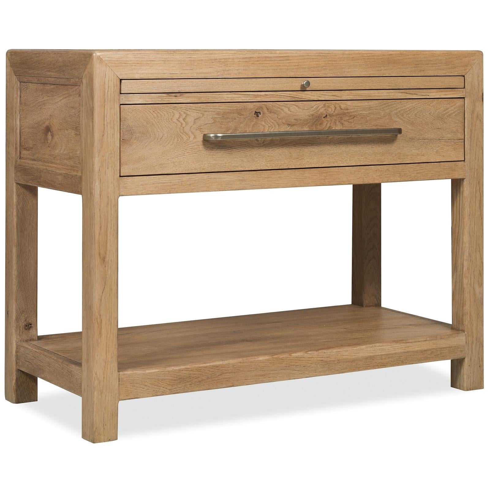 Hooker Furniture Driftwood One-Drawer Nightstand with Stone