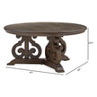 Magnussen Home Bellamy Peppercorn Round Cocktail Table