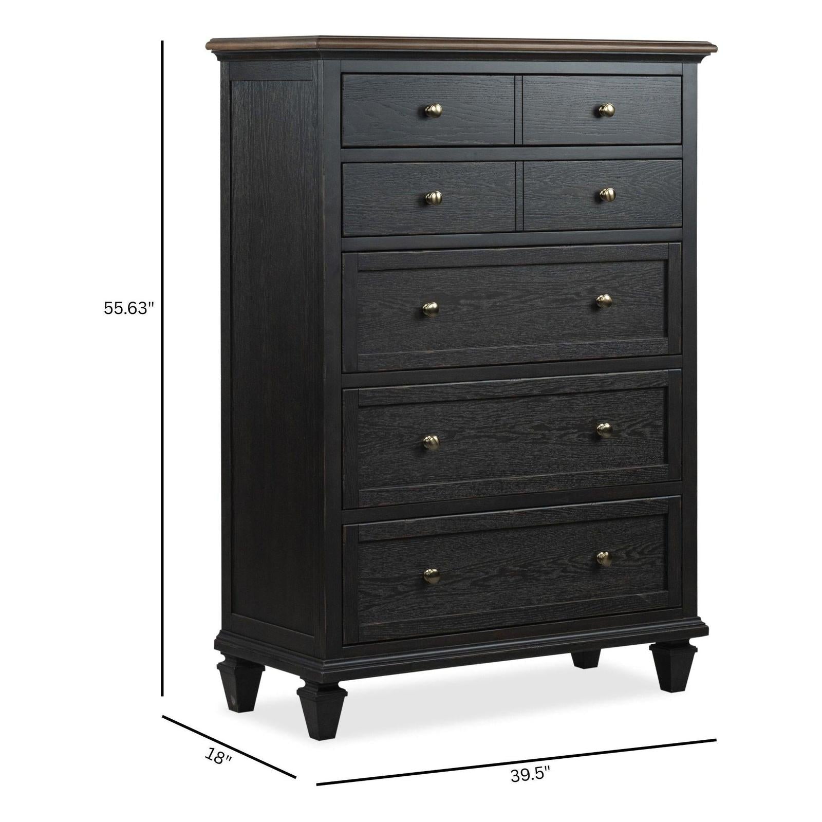 Magnussen Home Surrey Brown Drawer Chest