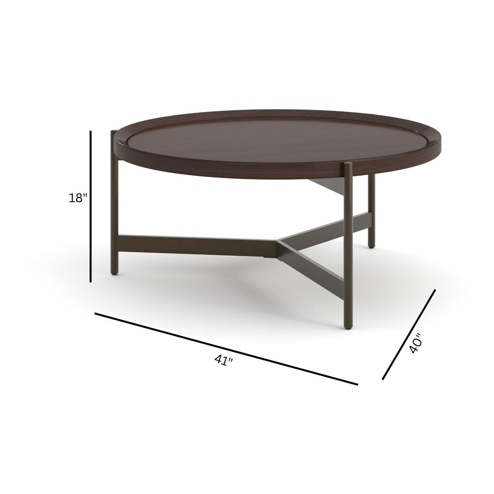 Magnussen Home Wren Dark Brown Tray Cocktail Table