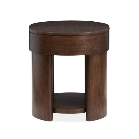 Magnussen Home Holloway Toasted Almond Oval End Table