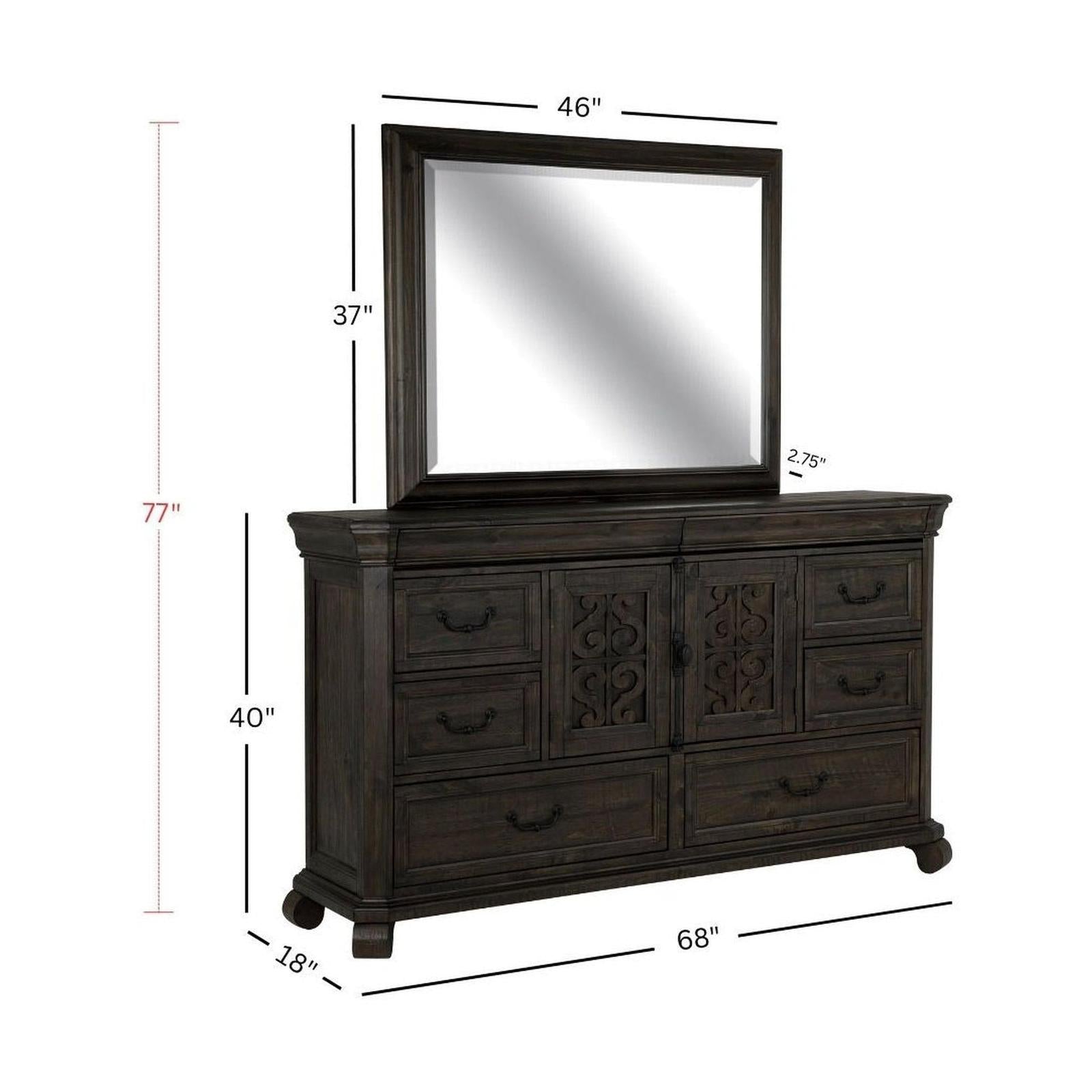 Magnussen Home Bellamy Peppercorn Drawer Dresser