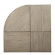 Magnussen Home Conrad Stone Harbor Grey Pie Shaped Lift Top Storage Cocktail Table With Casters