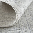 Feizy Redford 8847F Transitional Solid in White/Silver