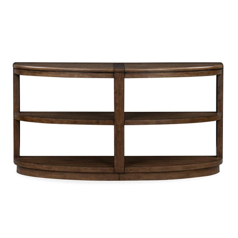 Magnussen Home Connolly Brown Demilune Sofa Table