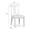 Magnussen Home Kingston Whisper White & Cerused Nutmeg Upholstered Side Chair Set of 2