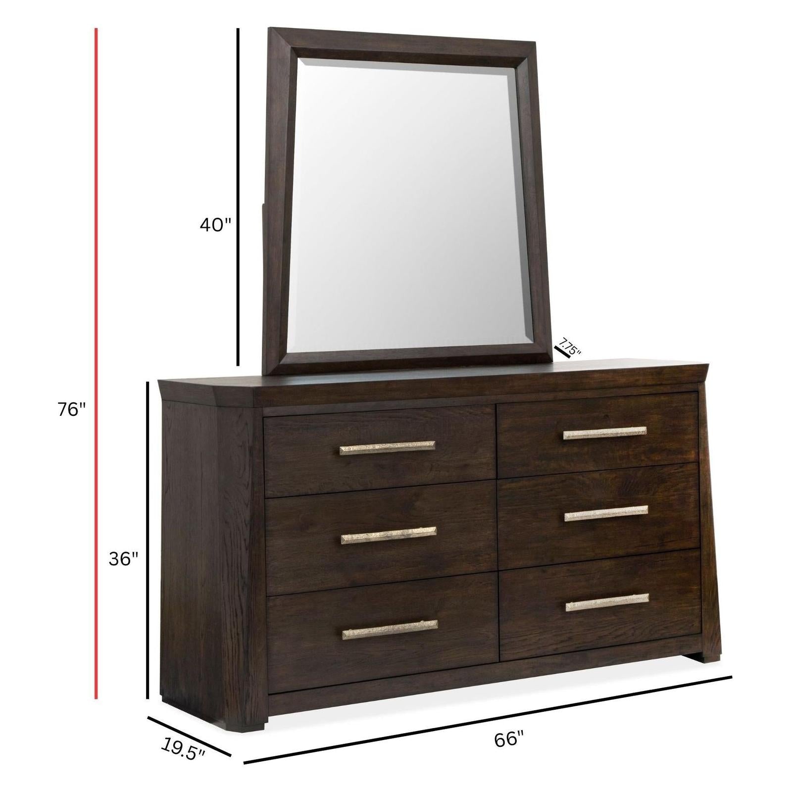 Magnussen Home Tauren Coffee Bean Double Drawer Dresser
