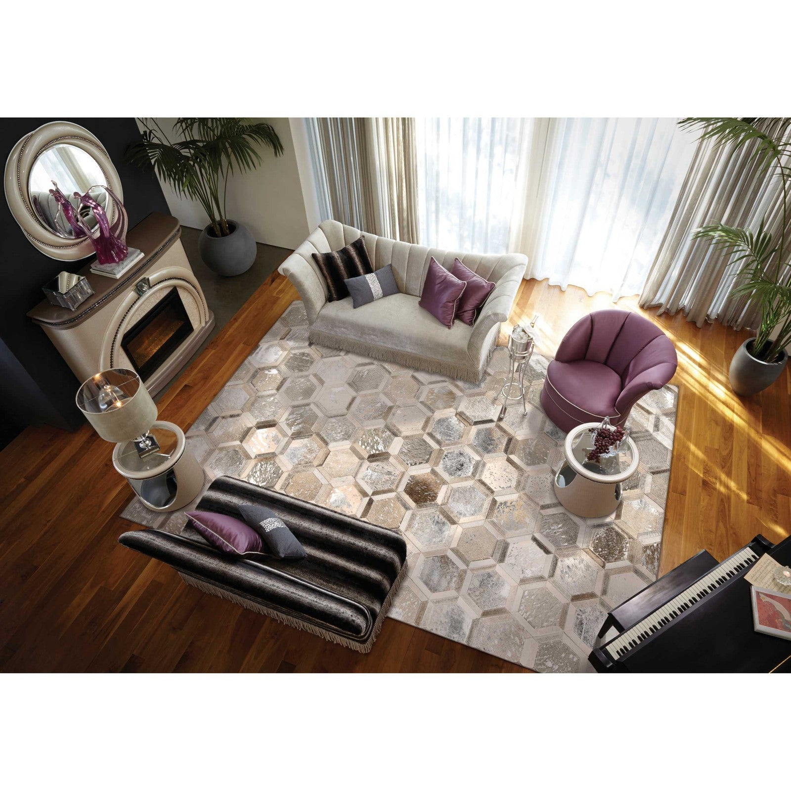 Nourison Rugs Michael Amini City Chic MA100 Modern Indoor Rug