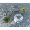 Sunset West Gravelstone Round Fire Table w/ Glass Surround