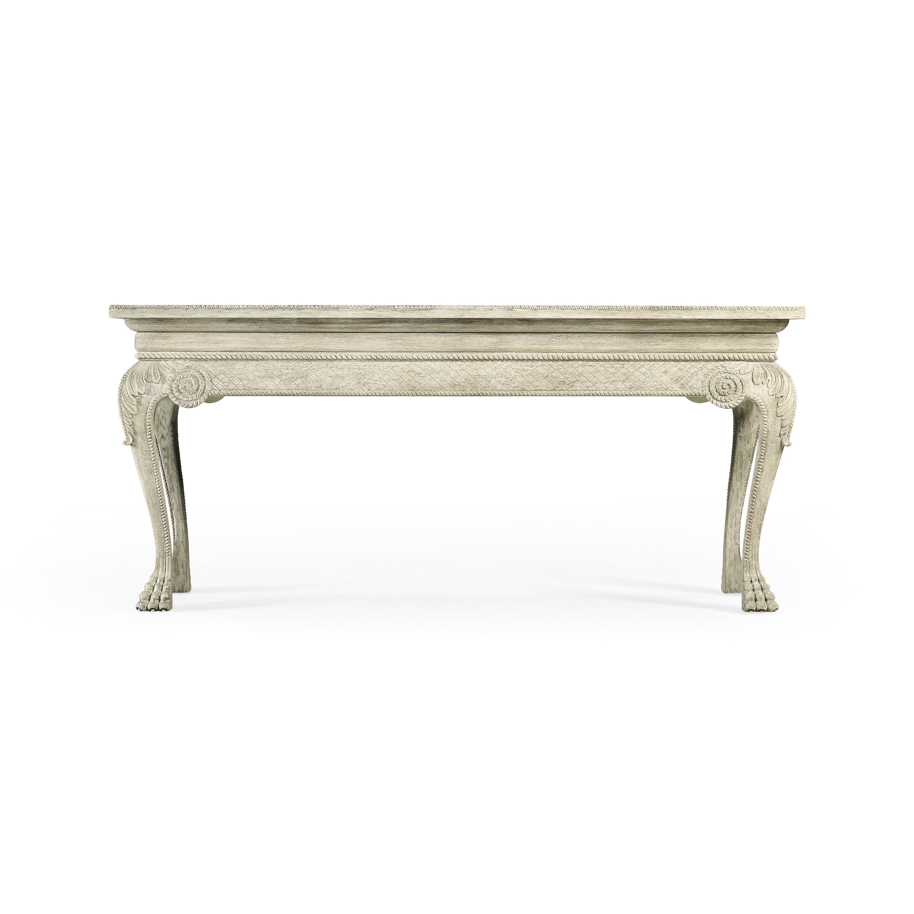 Jonathan Charles York Venetian White Oak Console