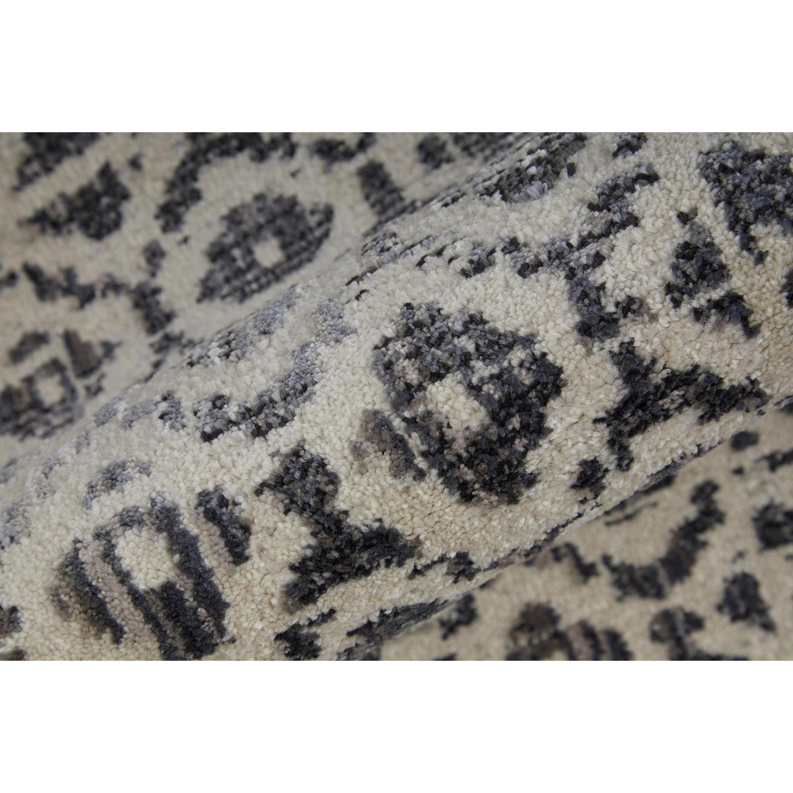 Feizy Kano 3874F Transitional Distressed Rug in Ivory/Taupe/Gray