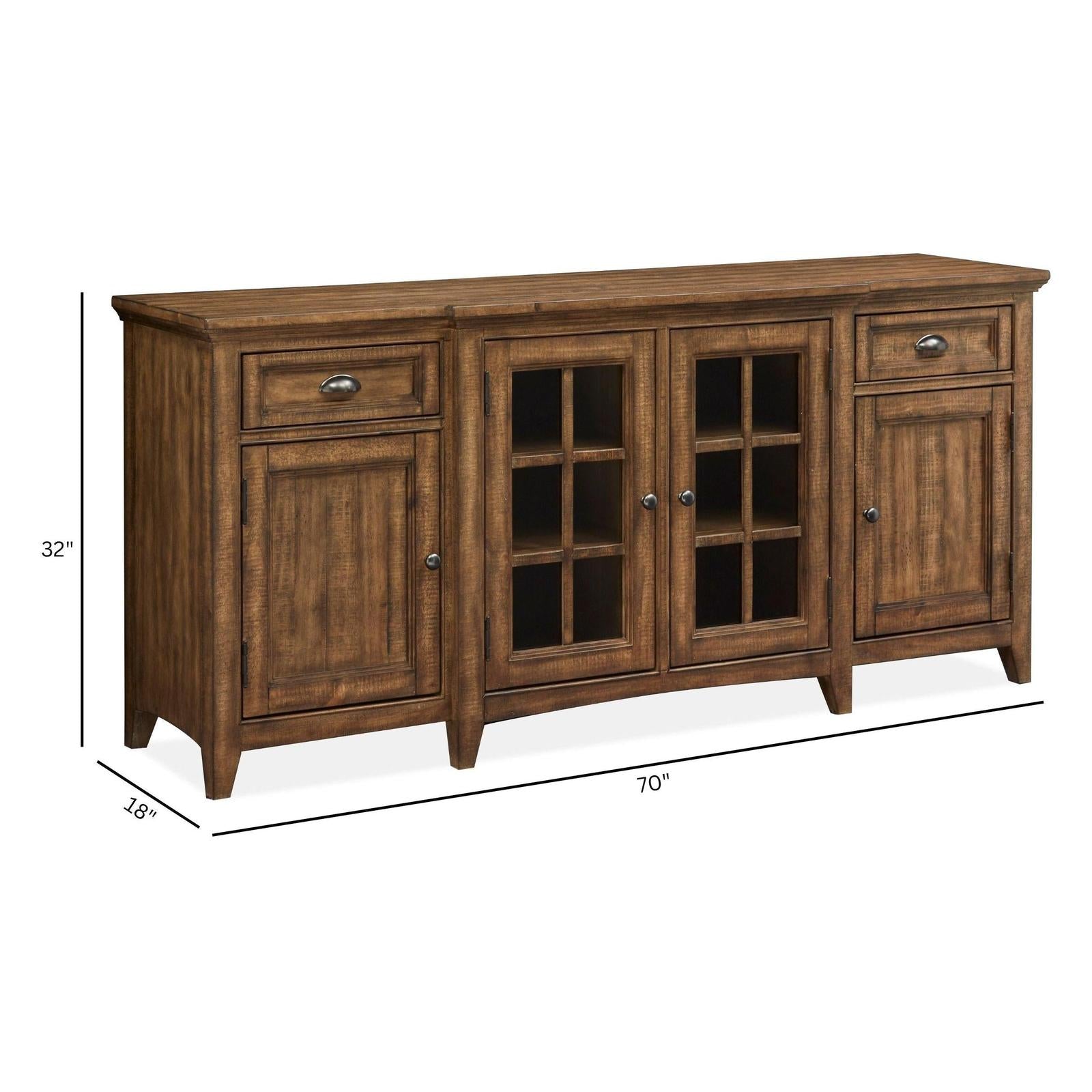 Magnussen Home Bay Creek Toasted Nutmeg Console