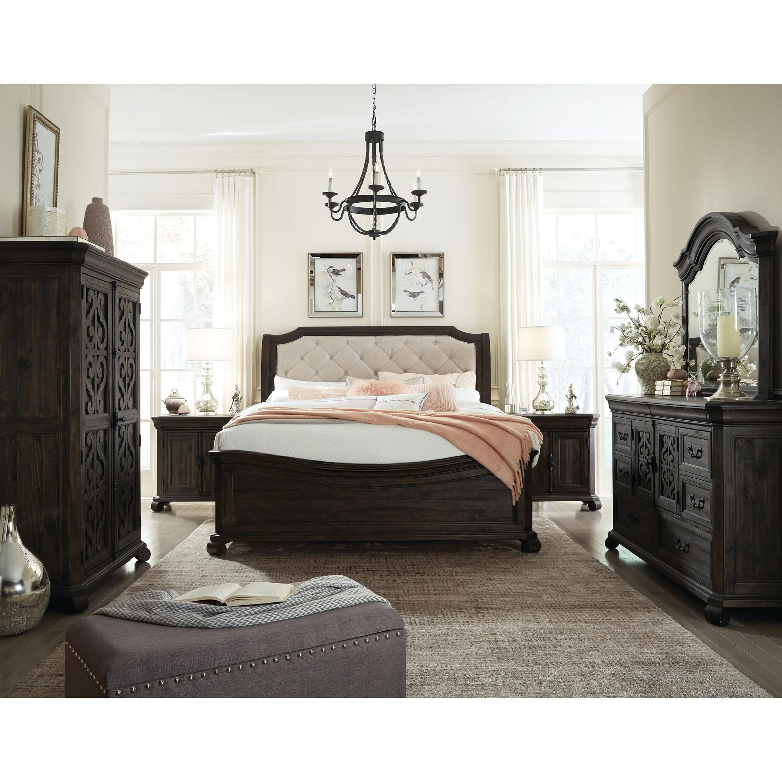 Magnussen Home Bellamy Peppercorn Sleigh Bed
