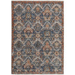 Feizy Kaia 39HRF Transitional Floral & Botanical in Blue/Orange/Ivory
