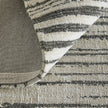 Feizy Colton 8A56F Modern Abstract Rug in Black/Ivory