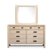 Salt Life Home Sunset Cove Sanibel Brown Drawer Dresser with Landscape Mirror I