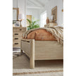 Salt Life Home Sunset Cove Sanibel Brown King Panel Upholstered Bed