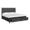 Magnussen Home Merrifield Raisin Black Panel Bed
