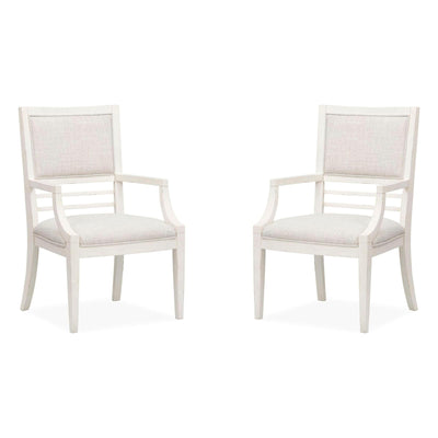 Salt Life Home Echo Isles Sea Pearl and Driftwood Upholstered Arm Chair Two Pack Sale