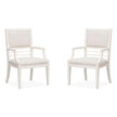 Salt Life Home Echo Isles Sea Pearl and Driftwood Upholstered Arm Chair Two Pack