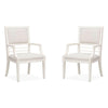 Salt Life Home Echo Isles Sea Pearl and Driftwood Upholstered Arm Chair Two Pack