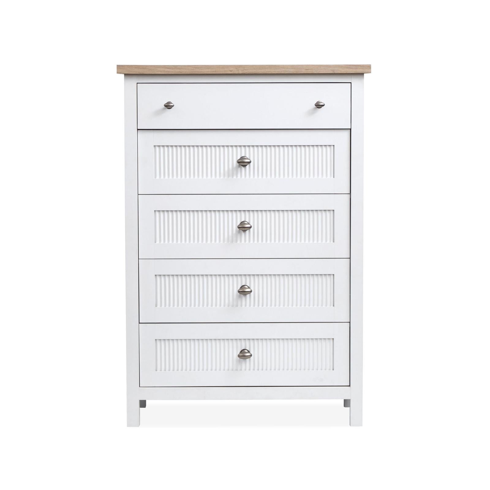 Salt Life Home Windmill Harbour White Whisp and Sand Drawer Chest