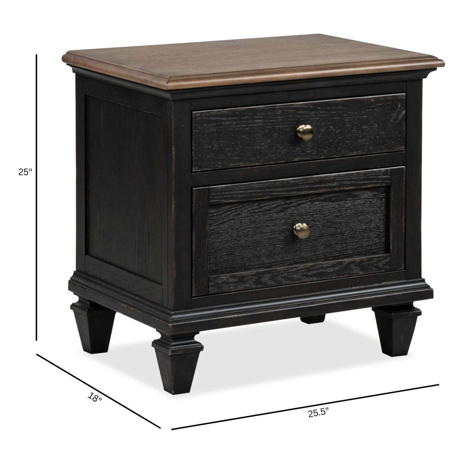 Magnussen Home Surrey Brown Drawer Nightstand