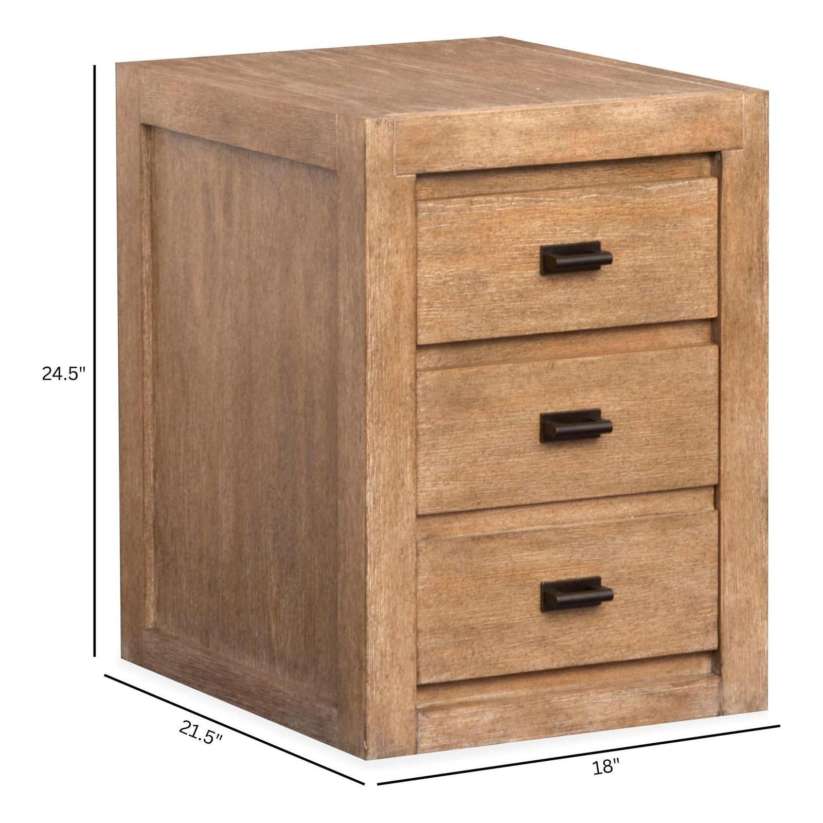 Magnussen Home Plum Creek Sierra Brown Mobile File With Casters