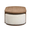 Magnussen Home Hayden Golden Oat Lift Top Storage Cocktail Table With Casters & 2 Uph.Stools
