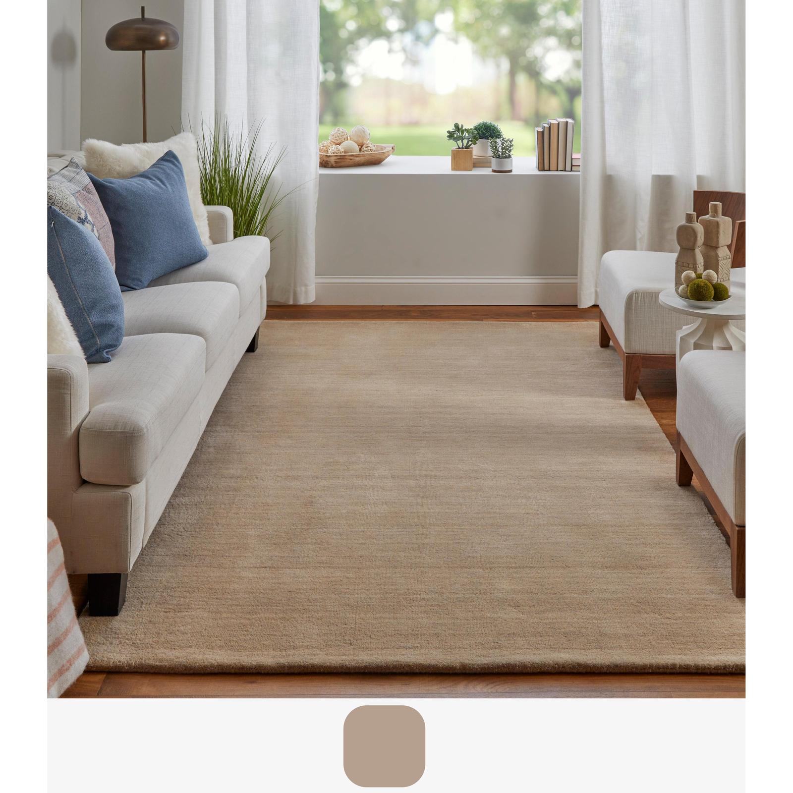 Feizy Luna 8049F Modern Solid Rug