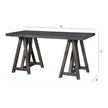 Magnussen Home Sutton Place Weathered Charcoal Desk