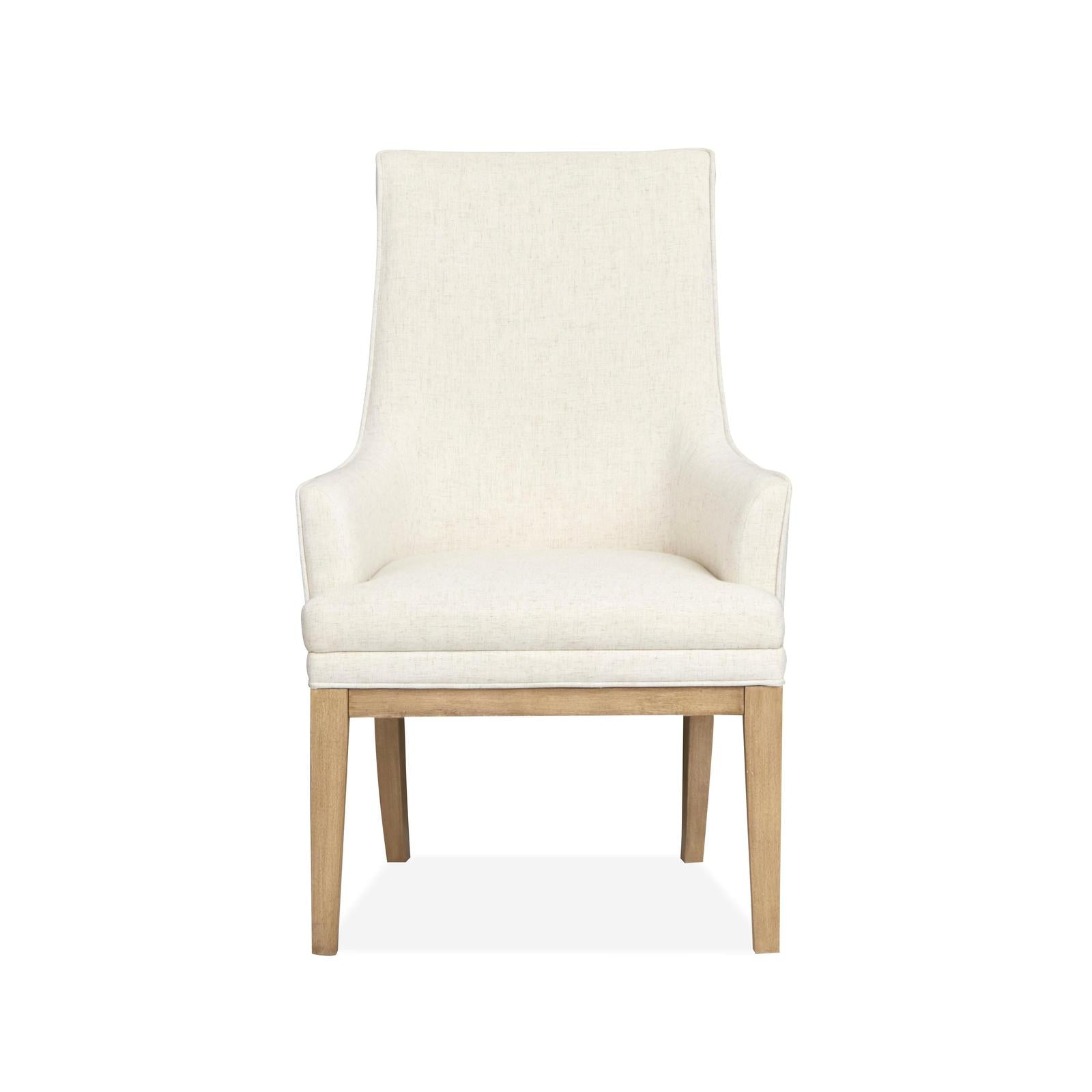 Magnussen Home Coventry Honey Maple Upholstered Host Chair Set of 2