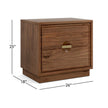 Magnussen Home Selena Brown Drawer Nightstand