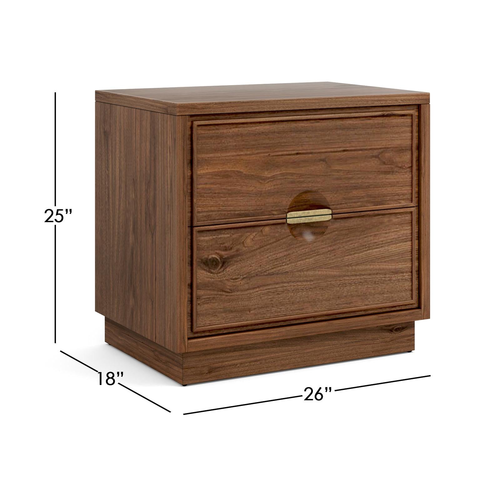 Magnussen Home Selena Brown Drawer Nightstand