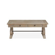 Magnussen Home Tinley Park Dove Tail Grey Rectangular Cocktail Table