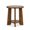 Magnussen Home Tanner Tawny Brown Round End Table