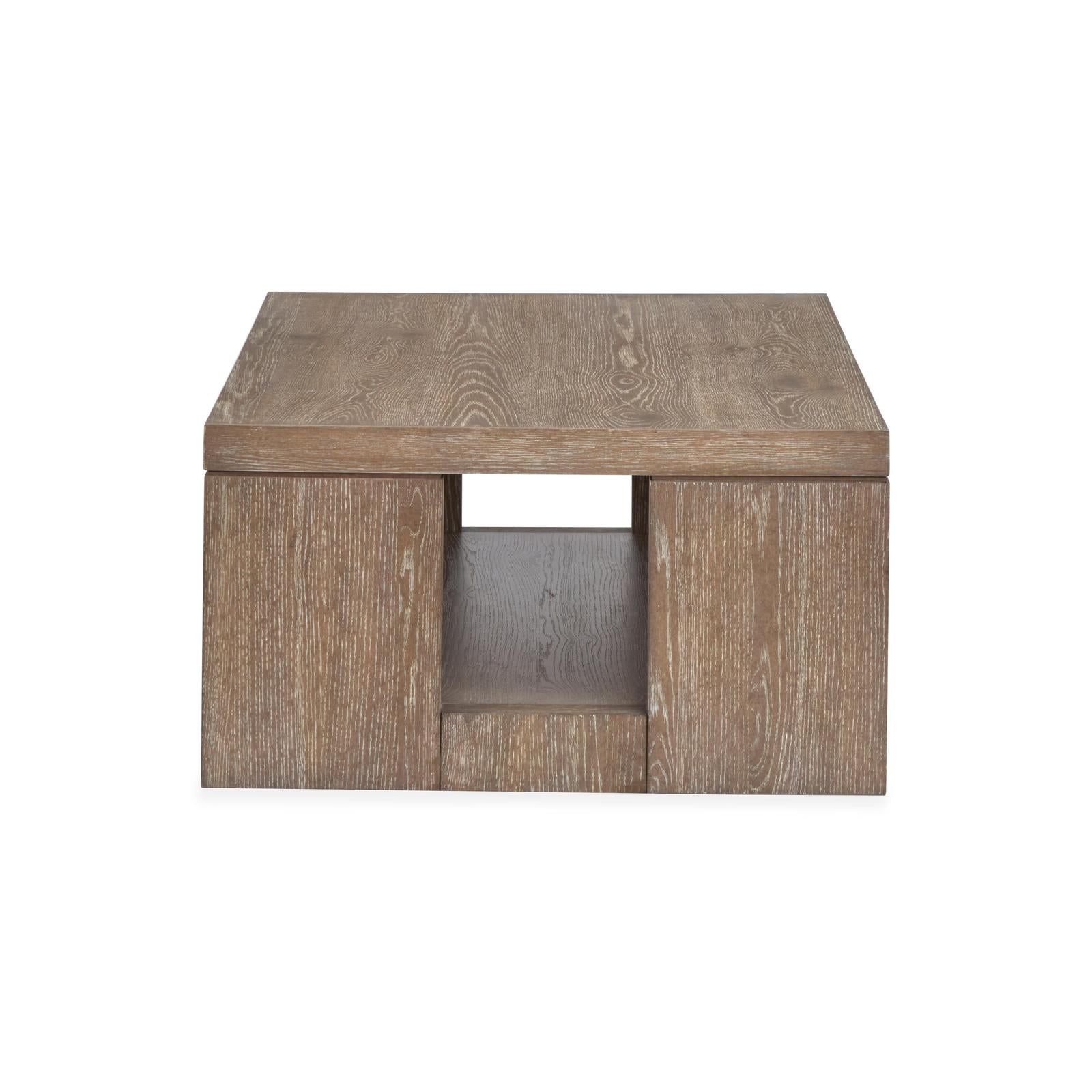 Magnussen Home Conway Spiced Brown Rectangular Cocktail Table With Casters