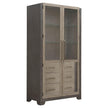 Pulaski Anderson Park Moose Trail And Frontier Brown China Cabinet